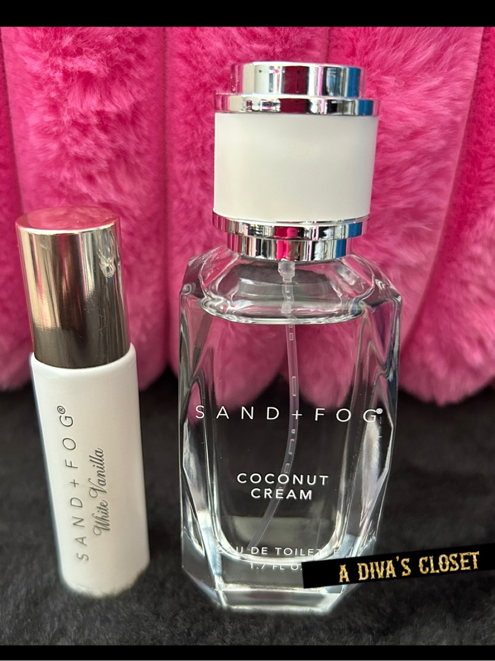 Sand & Fog Coconut Cream EDT and White Vanilla roll-on oil